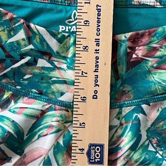 Prana Capri Legging Size Small Tropical Leaf‎ Print Multicolored - Picture 8 of 9